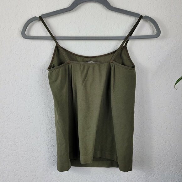 Vintage Tammy Mars O/S Camisole Tank Top Olive Army Green Supplex Spandex READ - Picture 3 of 7